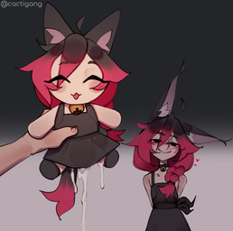 ^_^ bedroom_eyes bell bell_collar blush bodily_fluids bottomwear braided_hair clothing collar cum disembodied_hand eyes_closed femboy foreskin genital_fluids genitals gradient_background hair heart_symbol inner_ear_fluff leaking_cum looking_at_viewer narrowed_eyes non-euclidean_sex not_furry penis plushie plushophilia seductive sex simple_background skirt smile tuft voodoo voodoo_doll cactigang sasha_(cactigang) animal_humanoid canid canid_humanoid canine canine_humanoid fox_humanoid humanoid mammal mammal_humanoid 2025 hi_res