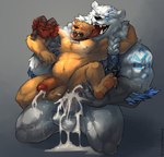 anal anal_penetration anthro balls big_dom_small_sub bodily_fluids cum cum_inside cum_while_penetrated dominant duo erection eyes_closed fur genital_fluids genitals glans humanoid_genitalia humanoid_penis male male/male male_penetrated male_penetrating male_penetrating_male muscular muscular_anthro muscular_male nipples nude open_mouth orgasm pecs penetration penile penile_penetration penis penis_in_ass sex size_difference smile tongue tongue_out vein veiny_penis white_body white_fur yellow_body yellow_fur wulfer-shepherd league_of_legends riot_games tencent ornn_(lol) volibear bear bovid bovine caprine humanoid mammal polar_bear ursine absurd_res hi_res