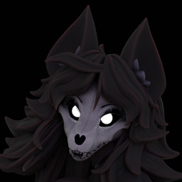 anthro female hair looking_at_viewer simple_background solo equilibriea da.nilkaz_(modeler) scp_foundation scp-1471-a scp-1471-a_(da.nilkaz) malo skulldog_(species) 1:1 3d_(artwork) digital_media_(artwork) headshot_portrait icon portrait