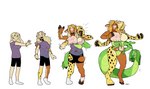 2_pussies 3_heads 4_arms 6_breasts anthro arm_growth auxiliary_nipple base_one_layout basic_sequence blonde_hair bottomwear breast_growth breasts brown_body brown_fur clothing female footwear forked_tongue four_frame_image four_frame_sequence fur genitals green_body green_hair growth hair head_growth hooves horn horn_growth human_to_anthro limb_growth linear_sequence living_tail markings multi_arm multi_breast multi_breast_growth multi_genitalia multi_head multi_limb multi_pussy nipples nude one_row_layout pawpads pussy shirt shorts simple_background snake_tail socks solo species_transformation spots spotted_body standing surprise tail tail_growth teats tongue topwear torn_clothing transformation transformation_sequence udder_breasts udder_growth udders unusual_anatomy unusual_tail what white_background blackshirtboy bovid bovine cattle felid human hybrid leopard mammal pantherine reptile scalie snake 2017 absurd_res hi_res sequence