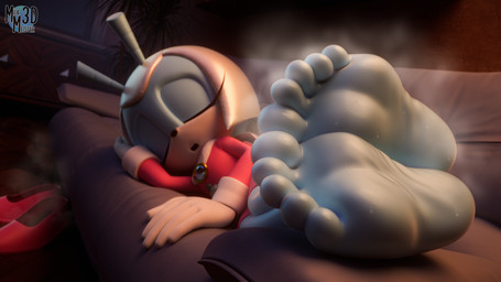 5_toes anthro barefoot big_feet blue_body bodily_fluids clothing eyes_closed feet female foot_focus furniture gloves handwear humanoid_feet musk musky_feet plantigrade shoes_removed sleeping sofa soles solo sweat sweaty_feet toes wrinkled_feet wrinkles milkmeister3d idw_publishing sega sonic_the_hedgehog_(comics) sonic_the_hedgehog_(idw) sonic_the_hedgehog_(series) jewel_the_beetle arthropod beetle insect 16:9 2026 3d_(artwork) 4k absurd_res digital_media_(artwork) hi_res widescreen