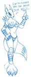 anthro biped breasts clothed clothing dialogue female looking_at_viewer solo_focus text wrestler wrestling reddragonkan bandai_namco digimon canid digimon_(species) mammal renamon graphite_(artwork) monochrome sketch traditional_media_(artwork)