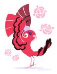 ambiguous_gender dancing eyelashes eyeliner eyes_closed feathers feral makeup red_body red_feathers simple_background solo white_background justasuta nintendo pokemon avian baile_oricorio bird generation_7_pokemon oricorio pokemon_(species) 2016 2d_animation animated motion_tweening short_playtime