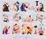 absurd_res acrylictoon anthro balls big_breasts bonne_jenet breasts butt cleavage clothed clothing cogita_(pokemon) cynthia_(pokemon) diantha_(pokemon) eyes_popping_out fairy_tail female female_penetrated garchomp generation_4_pokemon genitals group hi_res huge_breasts human king_of_fighters lucario lucy_heartfilia male male/female male_penetrating male_penetrating_female mammal nintendo nipples pain penetration penis pokemon pokemon_(species) pokemon_champion ryona sex toony trio