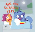 creepy dialog english_text equine female feral friendship_is_magic furseiseki_(artist) horn horse mammal my_little_pony pony princess_luna_(mlp) rape_face scootaloo_(mlp) smile text wings
Rating: Safe
Score: 10
User: Robinebra
Date: March 21, 2014