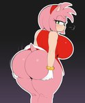 accessory anthro big_breasts big_butt breasts butt clothing eyelashes female glistening glistening_butt gloves green_eyes hair hair_accessory hairband handwear holding_butt huge_breasts huge_butt looking_at_viewer looking_back looking_back_at_viewer pink_body pink_hair pink_skin red_clothing solo tail tan_body tan_skin thick_thighs underwear white_clothing white_gloves white_handwear wide_hips g3mma sega sonic_the_hedgehog_(series) amy_rose eulipotyphlan hedgehog mammal 2025 hi_res