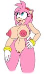 5_fingers amy_rose anthro bracelet clitoris clothing eulipotyphlan female fingers fur genitals gloves gloves_only handwear handwear_only hedgehog jewelry mammal mostly_nude nipples pink_body pink_fur pussy sega solo sonic_the_hedgehog_(series) tryfag