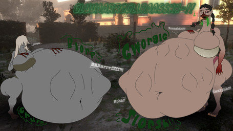 abdominal_bulge acid acid_saliva after_vore belly belly_overhang big_belly big_breasts big_butt blood blood_on_hand bloodshot_eyes blorp bodily_fluids bra bra_and_panties breasts brown_bra brown_clothing brown_hair brown_panties brown_underwear burping butt churn churning claws clothing digestion digestion_noises drooling duo exposed_belly fat_rolls fatal_vore female female_pred finger_claws fingernails gaping_mouth gold_bra gore grey_body grey_skin gums gums_(mouth) hair hand_on_belly hand_on_breast hand_on_own_belly hand_on_own_breast huge_belly huge_breasts human_pred humanoid_pred long_hair long_neck missing_nose morbidly_obese muffled muffled_moaning muffled_scream muffled_screaming muffled_sounds muffled_speech multicolored_body multiple_pred multiple_prey mutated nails navel obese obese_female open_mouth overweight overweight_female pale_body pale_skin panties pigtails pink_clothing pink_eyes pink_panties pink_underwear post_vore_weight_gain rumbling_stomach sagging sagging_belly sagging_breasts saliva same_size_vore sharp_fingernails sharp_nails slorsh slosh sloshing_belly split_mouth tan_body tan_skin teeth thick_thighs torn_flesh underwear unseen_prey unwilling_prey vore weight_gain whimper white_hair mandro22 left_4_dead_(series) valve valve_corporation green_flu_mutant_(left_4_dead) human humanoid mammal monster monstrous_humanoid spitter_(left_4_dead) undead witch_(left_4_dead) zombie 16:9 absurd_res hi_res widescreen
