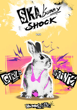 announcement bikini clothing crown ears_up headgear swimwear text two-piece_swimsuit viejillox skabunny_shock skabunny lagomorph leporid mammal rabbit 2025 absurd_res english_text hi_res