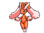 acrobatics ambiguous_gender anthro biped brown_body brown_fur fluffy_ears fur jumping looking_at_viewer motion_blur pose pupils red_sclera smile smirk smoke solo somersault stippling thick_thighs transformation mon311 nintendo pokemon generation_4_pokemon generation_6_pokemon lopunny mega_evolution mega_lopunny pokemon_(species) 4:3 animated digital_media_(artwork) flipnote_studio_(artwork) long_playtime low_res