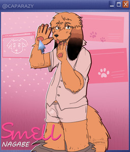 anthro bodily_fluids bottomwear bottomwear_down bulge clothed clothing erection erection_under_clothing genital_fluids male pants pants_down partially_clothed precum precum_through_clothing precum_through_underwear pubes solo tail tongue tongue_out underwear wet wet_clothing wet_underwear dumestlion22 smell_(mucknagabe) noi_(mucknagabe) canid canine mammal absurd_res hi_res