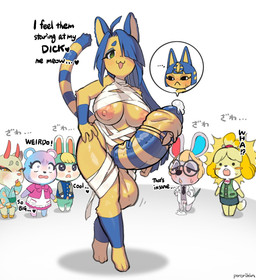 absorption_vore anthro balls big_balls big_breasts big_penis blush bodily_fluids breasts cock_transformation cum dialogue ejaculation erection exhibitionism female fusion genital_fluids genitals group gynomorph hands-free huge_balls huge_breasts huge_penis humanoid_genitalia humanoid_penis hyper hyper_balls hyper_genitalia hyper_penis intersex intersex/female masturbation nude penis speech_bubble spontaneous_ejaculation text transformation vaginal_fluids vaginal_squirting vore pororikin activision animal_crossing crash_bandicoot_(series) nintendo ankha_(animal_crossing) coco_bandicoot isabelle_(animal_crossing) judy_(animal_crossing) petri_(animal_crossing) sasha_(animal_crossing) shino_(animal_crossing) bandicoot bear canid canine canis deer domestic_cat domestic_dog felid feline felis lagomorph leporid mammal marsupial mouse murid murine rabbit rodent shih_tzu toy_dog english_text hi_res
