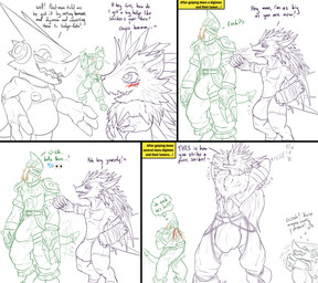 absorb absorption_vore anthro armor aroused balls belt big_balls big_bulge big_penis big_tail blood blush bodily_fluids bottomwear bulge cargo_pants chaps clapping clothed clothing crotchless_bottomwear crotchless_clothing crotchless_pants detailed_bulge dialogue digestion digestion_implied duo erection fatal fatal_vore flexing flustered genitals growth hand_on_hip hands_behind_head headgear helmet huge_balls huge_bulge huge_penis implied_fatal larger_pred male male_pred muscle_growth muscular nosebleed offscreen_death offscreen_vore oral_vore pants penis pose predator/prey presenting pubes punch revealing_outfit seductive shorts size_difference skimpy soft_vore spread_legs spreading sweat tail tail_motion tailwag tenting text tight_bottomwear tight_bulges tight_clothing tight_shorts tight_underwear underwear vore admiralobster conditional_dnp samagthrav2 bandai_namco digimon eri_(sergeant_stacker) grei_(sergeant_stacker) striker_(samagthrav2) digimon_(species) filmon herissmon shoutmon stefilmon strikedramon absurd_res comic english_text hi_res pinup sequence