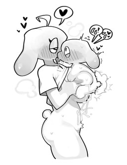 age_difference anthro blush bodily_fluids bottomless breast_play breasts clothed clothing cum cum_on_belly cum_on_body cum_on_breasts cum_on_leg drooling duo female female_anthro fingers floppy_ears french_kissing genital_fluids heart_symbol intraspecies kissing lop_ears male male/female motion_lines obscured_titfuck perpendicular_titfuck raised_clothing raised_shirt raised_topwear round_tail saliva saliva_on_face sex shirt simple_background size_difference speech_bubble standing standing_sex sweat sweaty_body thick_thighs titfuck tongue tongue_out topwear white_background white_clothing white_shirt white_topwear young young_male younger_male southway lagomorph leporid mammal rabbit 2025 digital_drawing_(artwork) digital_media_(artwork) monochrome portrait three-quarter_portrait