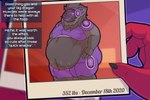 2021 3:2 absurd_res anthro belly belly_overhang belly_tuft big_belly big_butt big_moobs black_body black_fur black_hair blush butt chest_tuft dialogue dialogue_box digital_media_(artwork) dragon drakan_(thefoxydragon) duo english_text eyes_closed fat_rolls foxy_(thefoxydragon) fur hair hand_on_hip happy heart_symbol hi_res holding_photo huge_butt long_hair love_handles machine male moobs multicolored_body mythological_creature mythological_scalie mythology navel neck_tuft nipple_outline obese obese_anthro obese_male overweight overweight_anthro overweight_male photo protogen purple_body scalie screen screen_face shaded smile solo_focus standing stretch_marks symbol text thefoxydragon thick_arms thick_thighs tuft two_tone_body visor weight_gain wide_hips
