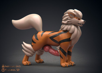 animal_genitalia animal_penis big_penis canine_genitalia canine_penis claws digitigrade erection feral finger_claws genitals huge_penis hyper hyper_genitalia hyper_penis knot knotted_penis looking_aside male open_mouth penis quadruped raised_tail sharp_teeth solo tail teeth toe_claws feodaron_sd inereigan nintendo pokemon arcanine generation_1_pokemon pokemon_(species) 3d_(artwork) digital_media_(artwork)