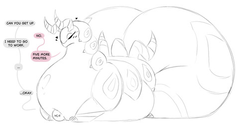 belly belly_squish big_butt butt dialogue duo female feral horn huge_butt hyper hyper_butt overweight simple_background speech_bubble squish talking_feral text white_background takanoart nintendo pokemon generation_5_pokemon pokemon_(species) scolipede 2026 english_text hi_res sketch