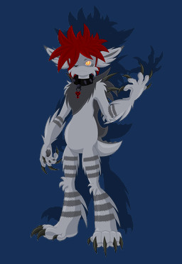 anthro claws collar ears_down evil_look eye_scar facial_scar fur grey_body grey_fur hair male paws pivoted_ears red_hair scar simple_background solo spiked_collar spikes tail thick_calves thin_thighs transparent_background zarjhan_mary kingdom_hearts kingdom_hearts_3 square_enix fan_character zareth_(zarjhan_mary) deishun_(species) heartless monster alpha_channel source_request