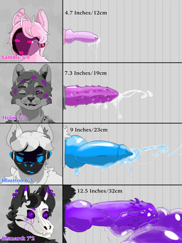 animal_genitalia animal_penis anthro barbed_canine_penis bodily_fluids canine_genitalia canine_penis chart colored_cum cum feline_genitalia genital_fluids genitals group hybrid_genitalia hybrid_penis knot knotted_penis machine male penile_spines penis penis_chart precum unusual_bodily_fluids unusual_cum unusual_genital_fluids diamondakarts penis_lineup bismarck_(diamondakarts) helix_(diamondakarts) houston_(diamondakarts) sammy_(diamondakarts) canid felid feline mammal pantherine protogen skulldog_(species) snow_leopard 3:4 absurd_res hi_res