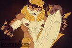 5_fingers abs anthro barazoku big_penis blonde_hair bottomwear brown_clothing brown_fingerless_gloves brown_gloves brown_handwear brown_headwear claws clothing erection fangs finger_claws fingerless_gloves fingers fur genitals gloves hair handwear headgear headwear huge_penis hyper hyper_genitalia hyper_penis male multicolored_body multicolored_fur muscular muscular_anthro muscular_male nipples open_mouth open_smile orange_body orange_fur pants penis smile solo teeth tongue torn_bottomwear torn_clothing torn_pants vein veiny_penis white_body white_fur yellow_bottomwear yellow_clothing yellow_pants blackbear epic_games fortnite meowtooth domestic_cat felid feline felis mammal pantherine tiger 2024