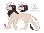 all_fours alternate_species eyewear feral feralized furrification glasses hair male mane pawpads paws solo tail tail_tuft text tuft psychoaciid welcome_to_night_vale cecil_gershwin_palmer felid lion mammal pantherine absurd_res english_text hi_res