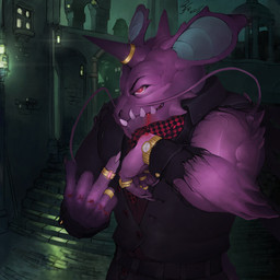 5_fingers anthro anthrofied biceps big_ears blood bodily_fluids bruised claws clock clothed clothing detailed_background eyebrows fingers front_view gesture gold_(metal) hand_gesture horn horn_jewelry horn_ring jewelry lamp lantern male middle_finger muscular muscular_anthro muscular_male pink_eyes pokemorph purple_body purple_horn purple_skin ring ring_(jewelry) solo stairs standing teeth torn_clothing town watch whiskers zomacaius nintendo pokemon thekinginpurple fan_character haxton generation_1_pokemon nidoking pokemon_(species) 1:1 2015 digital_media_(artwork) half-length_portrait portrait signature