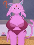 big_breasts breasts eeveelution espeon female generation_2_pokemon hi_res humanoid kiryusoumori nintendo pokemon pokemon_(species) solo