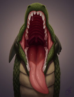 anthro bodily_fluids broken_horn green_body green_scales horn logo male mouth_shot open_mouth saliva saliva_string scales sharp_teeth solo teeth tongue tongue_out uvula zeanlain mythology dragon mythological_creature mythological_scalie scalie 2022 artist_logo colored hi_res
