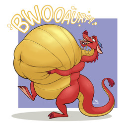anthro belly belly_grab belly_lift big_belly bloated burping claws facial_hair fangs forked_tongue half-closed_eyes holding_belly huge_belly lifting_belly long_mustache long_tail male morbidly_obese morbidly_obese_anthro morbidly_obese_male mustache narrowed_eyes navel nude obese obese_anthro obese_male open_mouth overweight overweight_anthro overweight_male scales solo sound_effects tail tail_tuft teeth text tongue tongue_out tuft dragontzin disney mulan_(1998) mythology mushu_(disney) dragon eastern_dragon mythological_creature mythological_scalie scalie 2026 absurd_res hi_res signature