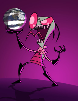 3_fingers antennae_(anatomy) backpack black_antennae boots clothed clothing earth fingers footwear giga gloves green_body green_skin handwear irken_clothing irken_teeth irken_uniform macro male not_furry on_model pak planet red_eyes shadow shoes simple_background solo tongue toony noxshade invader_zim nickelodeon zim_(invader_zim) alien alien_humanoid humanoid irken 2019 absurd_res colored digital_media_(artwork) hi_res