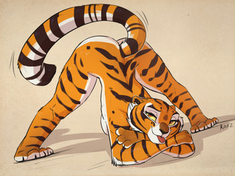anthro ass_up bent_over black_body black_fur black_inner_ear black_tail blep breasts butt claws crossed_arms female fur jack-o'_pose looking_at_viewer multicolored_body multicolored_fur multicolored_tail nude orange_body orange_ears orange_eyes orange_fur orange_tail pose simple_background smile solo stripes tail tongue tongue_out white_body white_breasts white_butt white_fur white_tail yellow_sclera raaz dreamworks kung_fu_panda master_tigress felid mammal pantherine tiger 2021 hi_res pinup