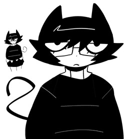 anthro black_clothing black_ears black_hair black_shirt black_topwear clothed clothed_anthro clothed_male clothing eyelashes eyewear glasses hair male male_anthro mouth_closed narrowed_eyes rectangular_glasses shirt simple_background solo tail topwear wearing_glasses white_background white_body xarop77 nyx_(xarop77) domestic_cat felid feline felis mammal 2025 digital_drawing_(artwork) digital_media_(artwork) half-length_portrait hi_res monochrome portrait