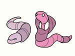 2017 4:3 alternate_species ambiguous_gender angry annelid arbok bugdex clitellum digital_drawing_(artwork) digital_media_(artwork) duo earthworm ekans empty_eyes fakemon feral front_view full-length_portrait generation_1_pokemon legless looking_up nintendo pink_body pink_skin pokemon pokemon_(species) portrait ricky_hoffman segmented serpentine simple_background toony white_background white_eyes worm