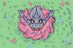 clothing dress female grass pink_clothing pink_dress pink_sclera plant solo twirling dahbastard eukayoticprokaryote lagomorph leporid mammal rabbit hi_res