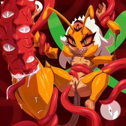 3_eyes age_difference antennae_(anatomy) anthro bodily_fluids cum cum_inside detachable_arms duo female flat_chested genital_fluids genitals gore loli multi_eye penetration sex sharp_teeth smile teeth tentacle_penetration tentacle_sex tentacles tentacles_on_female vulva young younger_female marthedog arthropod ghost hymenopteran insect spirit tentacle_creature undead wasp zombie 1:1 alternate_version_at_source