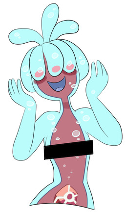 bangs censor_bar dreadlocks female gem hair not_furry obscured_eyes on_model ponytail smile solo spodumene_(gem) toony translucent translucent_body water susiebeeca cartoon_network steven_universe steven_universe:_future orange_spodumene_(steven_universe) alien alien_humanoid elemental_creature elemental_humanoid gem_(species) humanoid spodumene_(gem_species) uncorrupted_gem water_creature water_humanoid