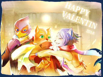2014 anthro avian bird blue_eyes blue_feathers blue_fur blue_hair canine coat eyes_closed falco_lombardi falcon female fox fox_mccloud fur green_eyes group hair holidays krystal male mammal nintendo scarf smile star_fox tan_fur teeth valentine's_day video_games white_fur 余吉
Rating: Safe
Score: 5
User: DeltaFlame
Date: February 15, 2015 2014 anthro avian bird blue_eyes blue_feathers blue_fur blue_hair canine coat eyes_closed falco_lombardi falcon female fox fox_mccloud fur green_eyes group hair holidays krystal male mammal nintendo scarf smile star_fox tan_fur teeth valentine's_day video_games white_fur 余吉
Rating: Safe
Score: 5
User: DeltaFlame
Date: February 15, 2015
