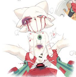 abdominal_bulge anthro arm_grab armor big_penis blood bodily_fluids bruised bruised_eye cum cum_inside dominant duo forced fur genital_fluids genitals gore ineffective_censorship larger_dom male male/male muscular nipples nosebleed penetration penis pubes questionable_consent rape red_body red_fur sex size_difference smaller_penetrated solo_focus sperm_cell spread_legs spreading sweat sweatdrop tears torture vein veiny_penis whip_mark white_body white_fur saline2 nine_sols red_candle_games jiequan_(nine_sols) yi_(nine_sols) felid feline mammal solarian censored