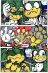 accipitrid accipitriform anthro avian beak bird black-rat bodily_fluids claws clenched_teeth comic drooling feathers green_body green_feathers grey_pawpads growth hi_res jet_the_hawk male muscle_growth pawpads saliva sega solo sonic_riders sonic_the_hedgehog_(series) sound_effects teeth transformation