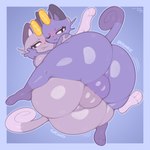 anthro balls balls_touching biped blush butt eyelashes femboy genitals looking_at_viewer looking_back male male/male nude pupils smile take_your_pick thick_thighs frumples nintendo pokemon alolan_form alolan_meowth generation_7_pokemon pokemon_(species) regional_form_(pokemon) shiny_pokemon 1:1 2024 hi_res