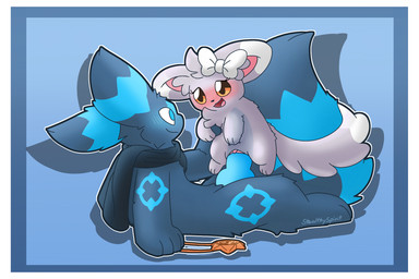 animal_genitalia anthro anthro_on_feral anthro_penetrating anthro_penetrating_feral bestiality blue_body blue_eyes blue_fur blue_penis blush border bow_ribbon deep_penetration duo erection extreme_penetration female female_penetrated feral feral_penetrated fur genitals gentle_sex huge_penetration inaccurate_knotting larger_male male male/female male_penetrating male_penetrating_female open_mouth penetration penile penile_penetration penis penis_in_vagina ridiculous_fit scarf sex sitting size_difference smaller_female smaller_penetrated smile tail tongue vaginal vaginal_penetration vulva white_border stealthyspirit nintendo pokemon nuke_(stealthyspirit) eeveelution generation_2_pokemon generation_5_pokemon mammal minccino pokemon_(species) shiny_pokemon umbreon 3:2 digital_media_(artwork) hi_res