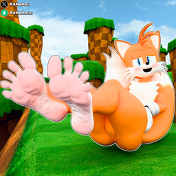 2_tails 5_toes anthro barefoot big_feet blue_eyes blush body_blush chest_tuft day detailed_background feet feet_up fluffy fluffy_chest foot_blush foot_fetish foot_focus fur grass green_hill_zone humanoid_feet legs_up light long_toes looking_at_viewer male multi_tail multicolored_body on_grass on_ground open_mouth outline outside plant plantigrade sitting smile soles solo spread_toes sunlight tail thick_thighs toes tuft two_tone_feet white_feet white_soles worried wrinkled_feet wrinkles yellow_body panettou sega sonic_the_hedgehog_(series) miles_prower canid canine fox mammal 1:1 3d_(artwork) absurd_res digital_media_(artwork) hi_res
