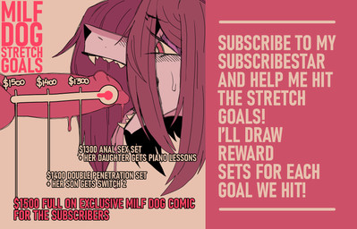 advertisement anthro duo fellatio female fur genitals hair knot knotted_penis male male/female mature_female open_mouth oral penile penis sex text tongue ponporio homeless_dog canid canine canis domestic_dog mammal absurd_res digital_media_(artwork) english_text hi_res