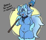 anthro big_breasts breasts female fur looking_at_viewer nipples nude solo staff thick_thighs aetherouranos dota valve crystal_maiden_wolf_persona canid canine canis mammal wolf digital_media_(artwork) hi_res