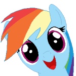 blue_body blue_fur ear_twitch female fur hair looking_at_viewer multicolored_hair purple_eyes rainbow_hair simple_background smile solo transparent_background tomdantherock friendship_is_magic hasbro my_little_pony rainbow_dash_(mlp) equid equine horse mammal pony 1:1 2013 alpha_channel animated low_res short_playtime thumbnail