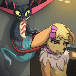 abuse anus argument bdsm beverage bodily_fluids collar crying ear_bow female femboy fight floating flying food genitals injuries kidnapping kitchen leash makeup male male/female nude petplay roleplay sad slave smoothie tears vulva weak poofythedragon nintendo pokemon dragapult eevee generation_1_pokemon generation_8_pokemon pokemon_(species) 1:1 absurd_res comic hi_res story