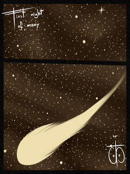 black_border border night not_furry sky space star starry_sky text zero_pictured freckles_(artist) 2016 3:4 brown_theme comic cover cover_art cover_page digital_media_(artwork) english_text signature