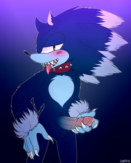 5_fingers anthro balls bedroom_eyes big_penis biped blue_background blue_body blush bodily_fluids body_hair chest_fur chest_hair claws collar cum ejaculation erection fangs fingers fluffy fur genital_fluids genitals gradient_background hair hairy half-closed_eyes looking_at_viewer looking_away male masturbation narrowed_eyes open_mouth penile penile_masturbation penis precum presenting presenting_penis seductive simple_background smile solo spikes standing studs teeth tongue tongue_out tuft vein veiny_penis sheepish sega sonic_the_hedgehog_(series) sonic_unleashed sonic_the_hedgehog sonic_the_werehog eulipotyphlan hedgehog mammal werecreature wereeulipotyphlan werehog 4:5 absurd_res hi_res