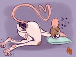 anal anal_masturbation anal_penetration animal_dildo animal_sex_toy anthro anus blush blush_lines canine_dildo dildo dizzy erection femboy flexed_foot fur genitals heart_symbol knot knotted_dildo long_tail male markings masturbation pawpads penetration penis pillow puffy_anus sex_toy solo spiral tail throbbing throbbing_penis tongue tongue_out white_body white_fur syrupcoyote mammal mouse murid murine rodent 4:3