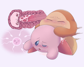 biped blue_eyes blush blush_lines blush_stickers bodily_fluids cervical_contact countershade_face countershading cum cum_from_vagina cum_in_uterus cum_in_vagina cum_inside cum_on_ground cutaway drooling duo eyes_closed female female_penetrated from_behind_position front_view genital_fluids genitals impregnation internal internal_vaginal leaning leaning_forward looking_pleasured male male/female male_penetrating male_penetrating_female not_furry open_mouth orange_body ovum ovum_penetration ovum_with_face penetration penile penile_penetration penis penis_in_vagina pink_body pink_penis red_body saliva sex simple_background sperm_cell tan_body three-quarter_view thrust_lines thrusting uterus vaginal vaginal_penetration vein veiny_penis white_background yellow_body ariarik_o0 kirby_(series) nintendo kirby waddle_dee waddling_head 2021 digital_drawing_(artwork) digital_media_(artwork)